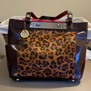 NWT PATRICIA NASH RAYLEIGH LEATHER/CALF HAIR BAG